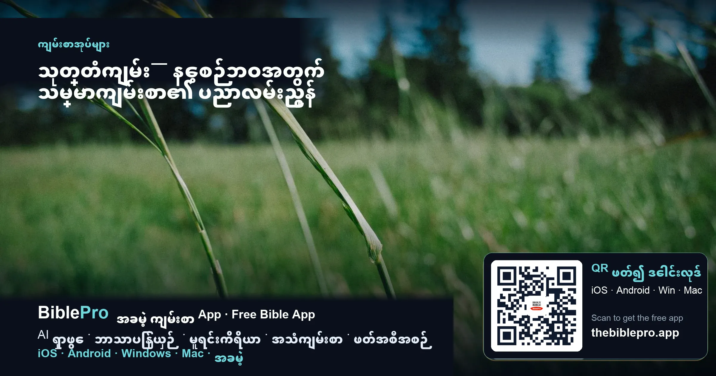 သုတ္တံကျမ်း— နေ့စဉ်ဘဝအတွက် သမ္မာကျမ်းစာ၏ ပညာလမ်းညွှန်