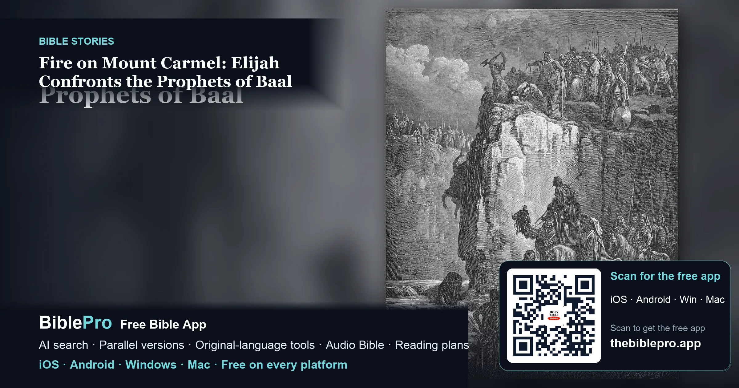 Fire on Mount Carmel: Elijah Confronts the Prophets of Baal