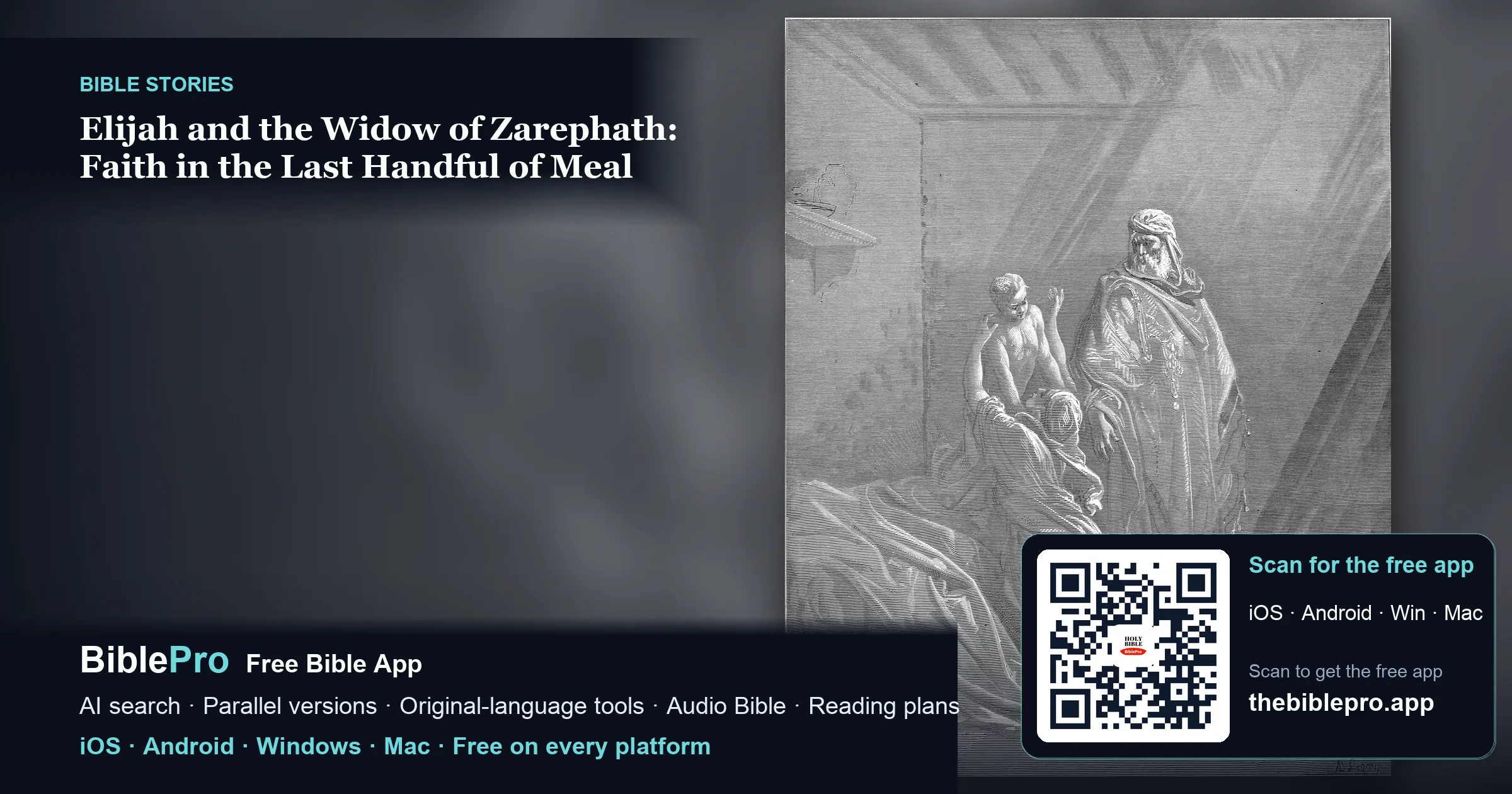 Elijah and the Widow of Zarephath: Faith in the Last Handful of Meal