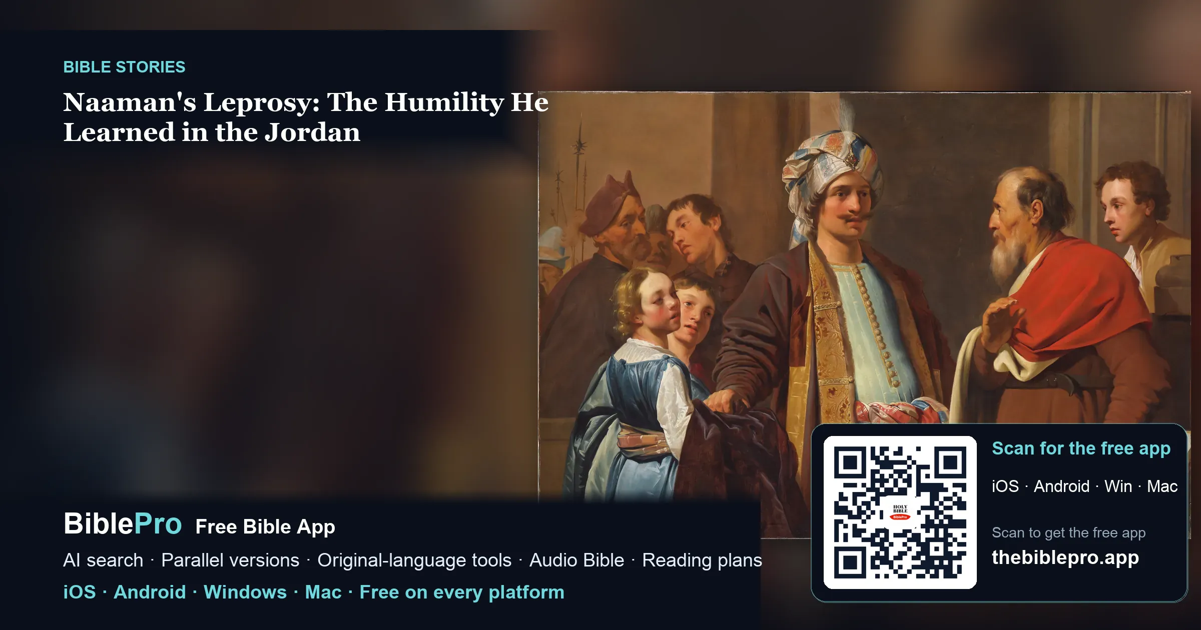 Naaman's Leprosy: The Humility He Learned in the Jordan