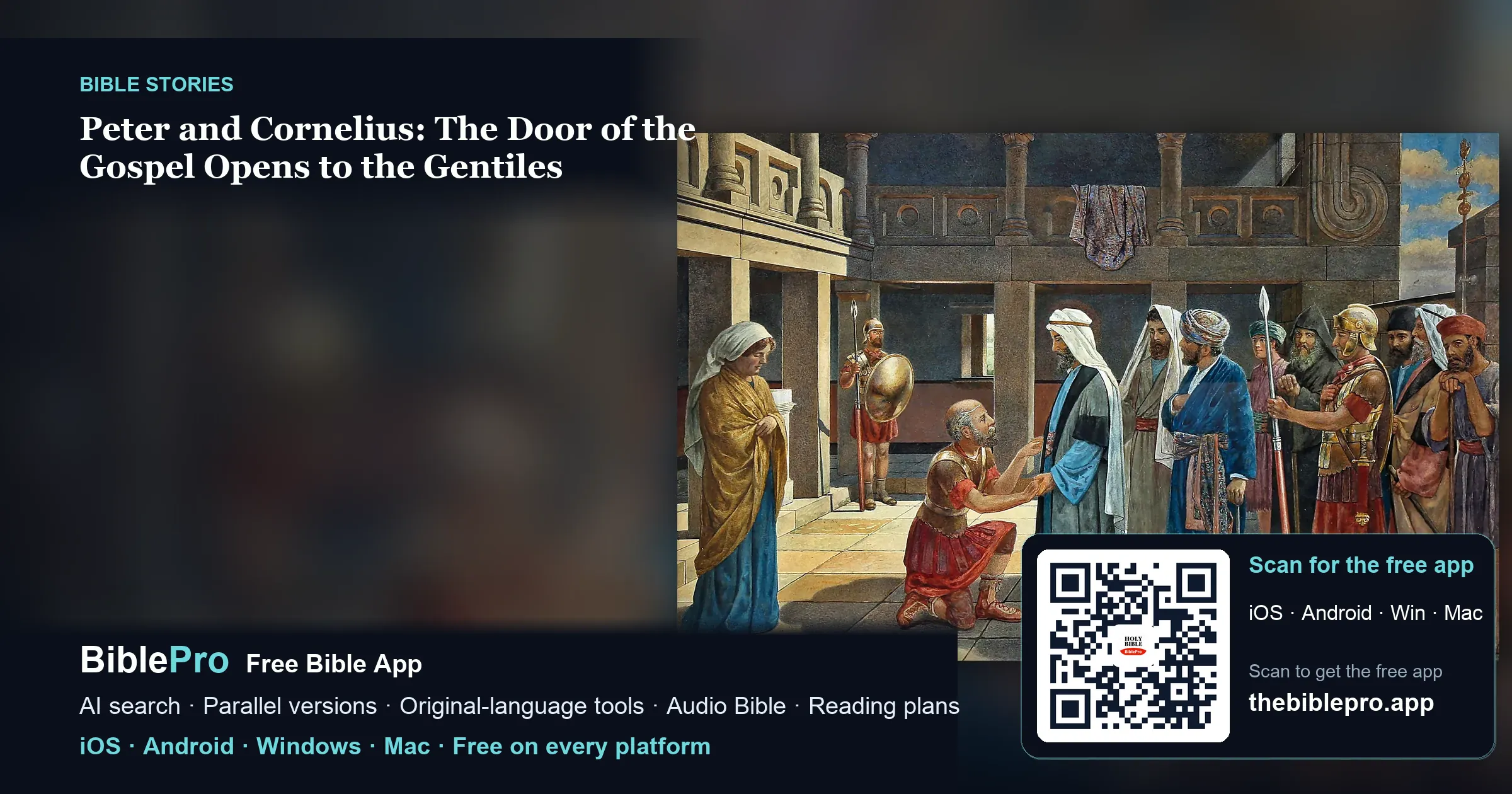 Peter and Cornelius: The Door of the Gospel Opens to the Gentiles