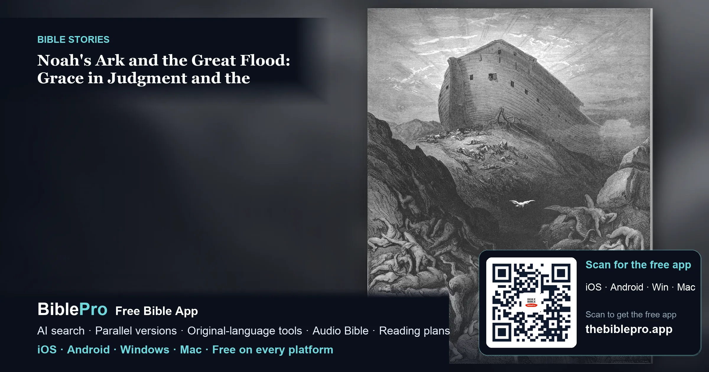 Noah's Ark and the Great Flood: Grace in Judgment and the Covenant of the Rainbow