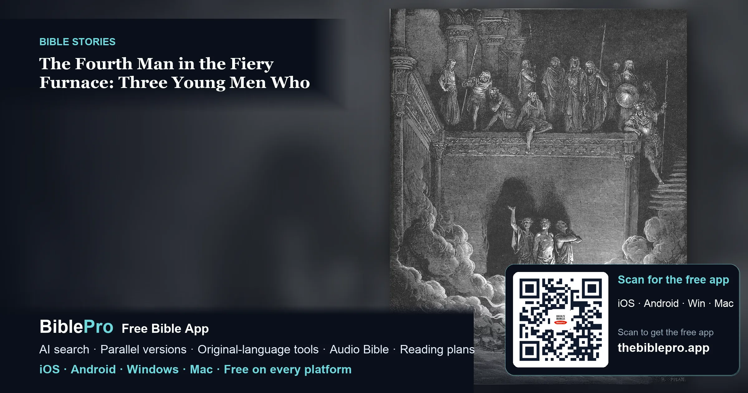 The Fourth Man in the Fiery Furnace: Three Young Men Who Would Not Bow