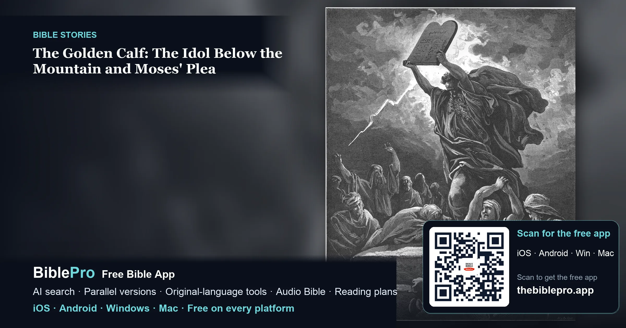 The Golden Calf: The Idol Below the Mountain and Moses' Plea