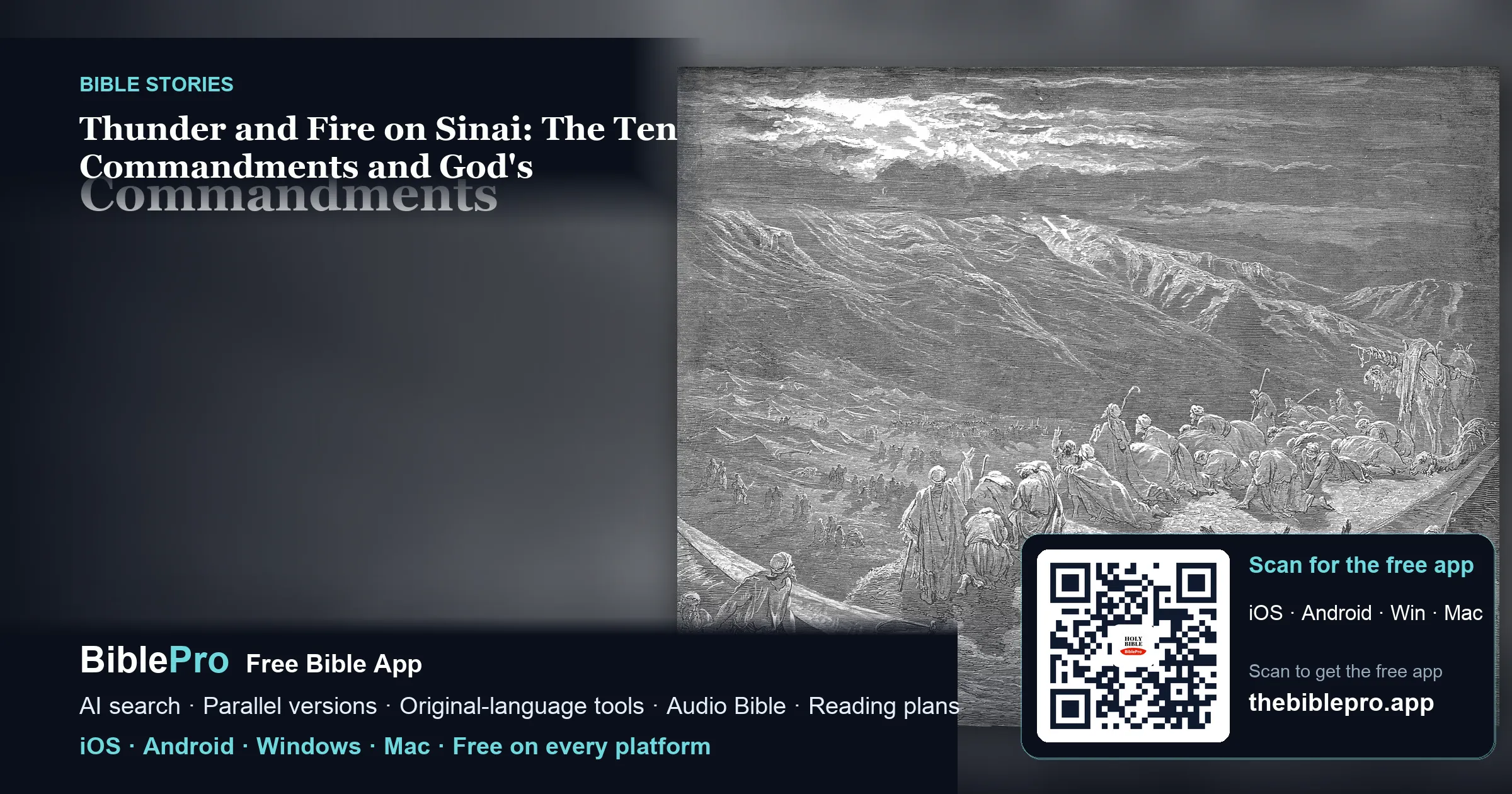 Thunder and Fire on Sinai: The Ten Commandments and God's Covenant of Love