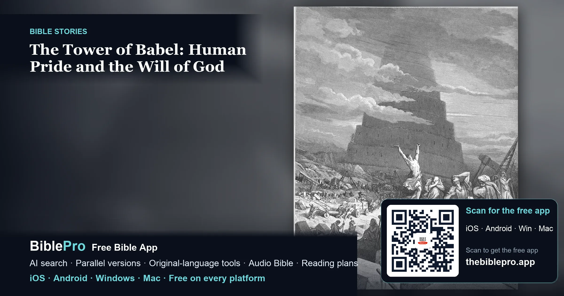 The Tower of Babel: Human Pride and the Will of God