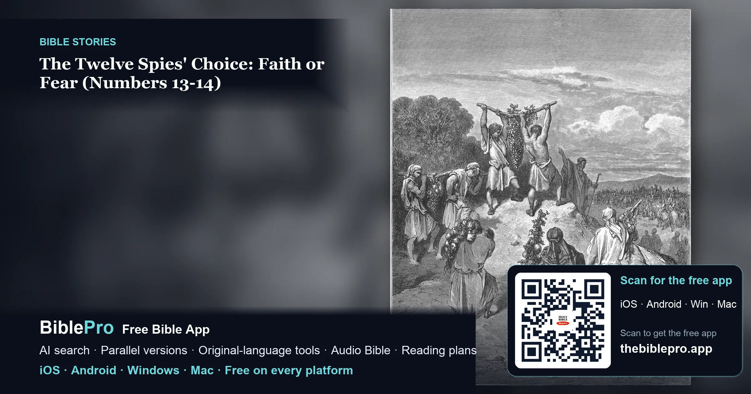 The Twelve Spies' Choice: Faith or Fear (Numbers 13-14)