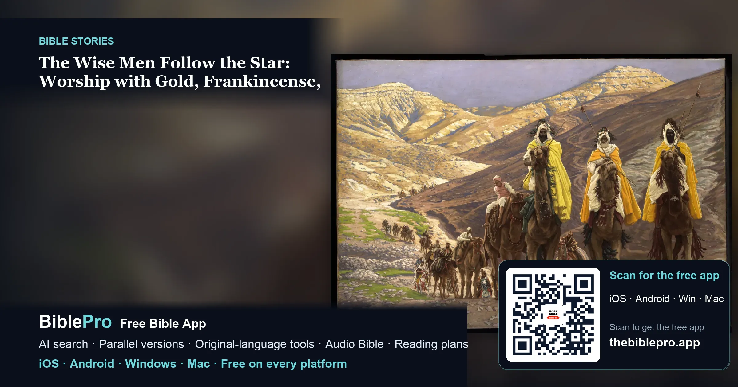 The Wise Men Follow the Star: Worship with Gold, Frankincense, and Myrrh