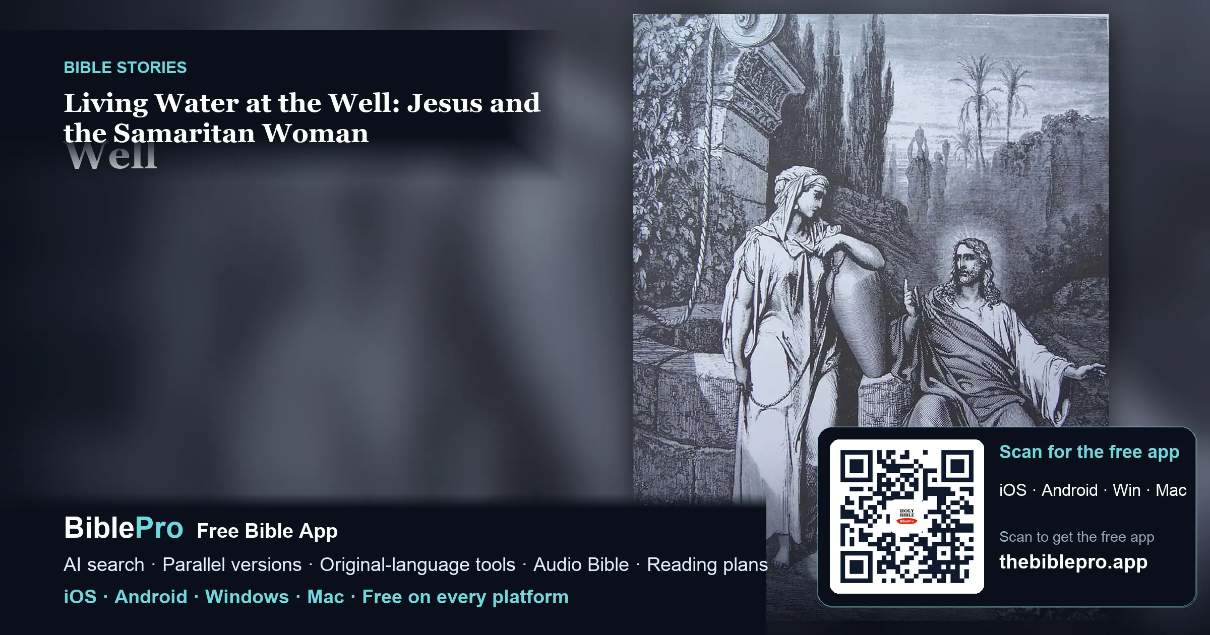 Living Water at the Well: Jesus and the Samaritan Woman