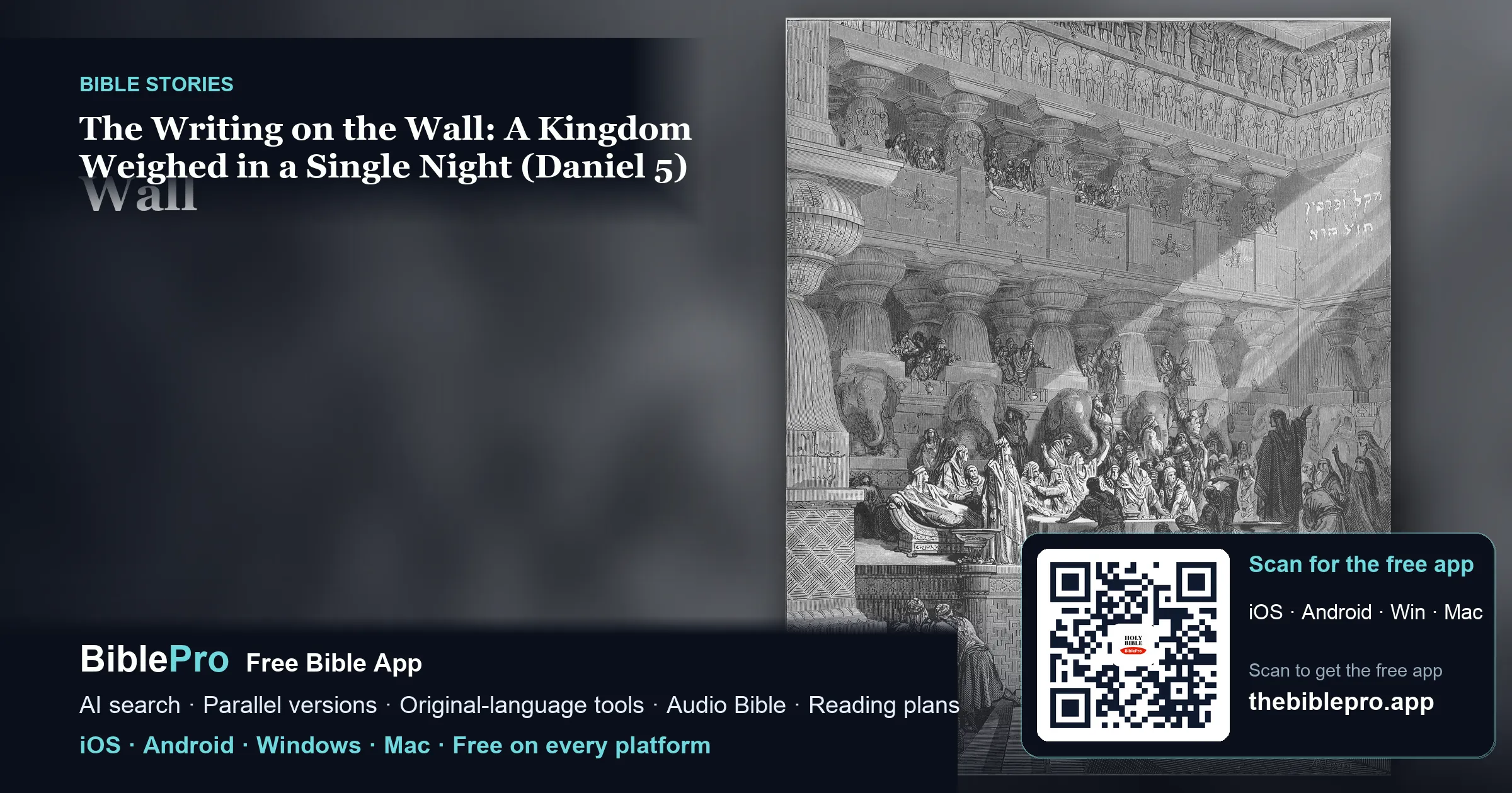 The Writing on the Wall: A Kingdom Weighed in a Single Night (Daniel 5)