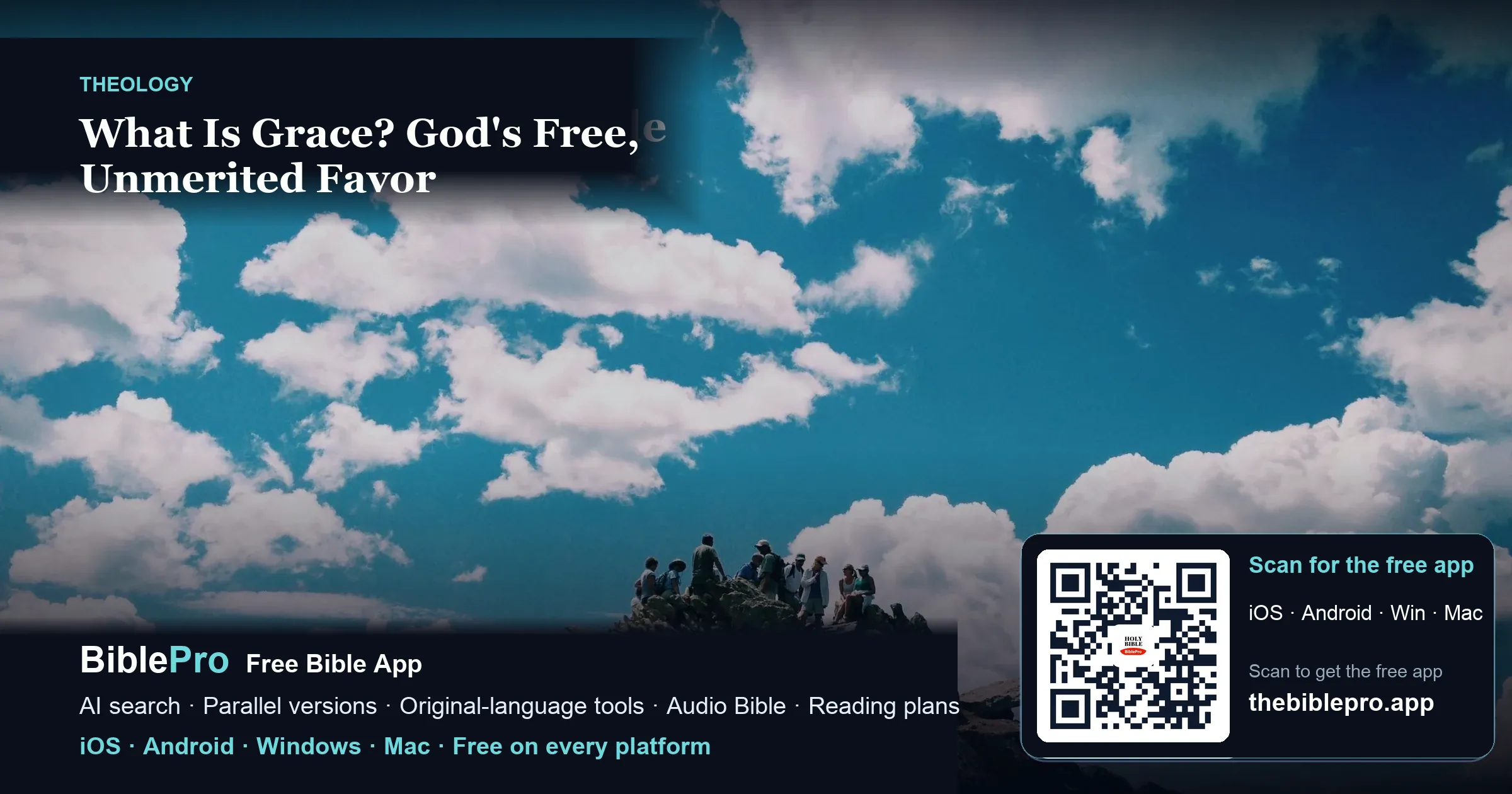 What Is Grace? God's Free, Unmerited Favor