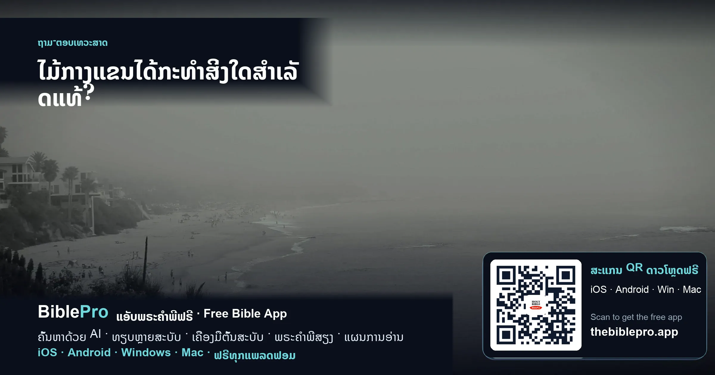 ໄມ້ກາງແຂນໄດ້ກະທຳສິ່ງໃດສຳເລັດແທ້?