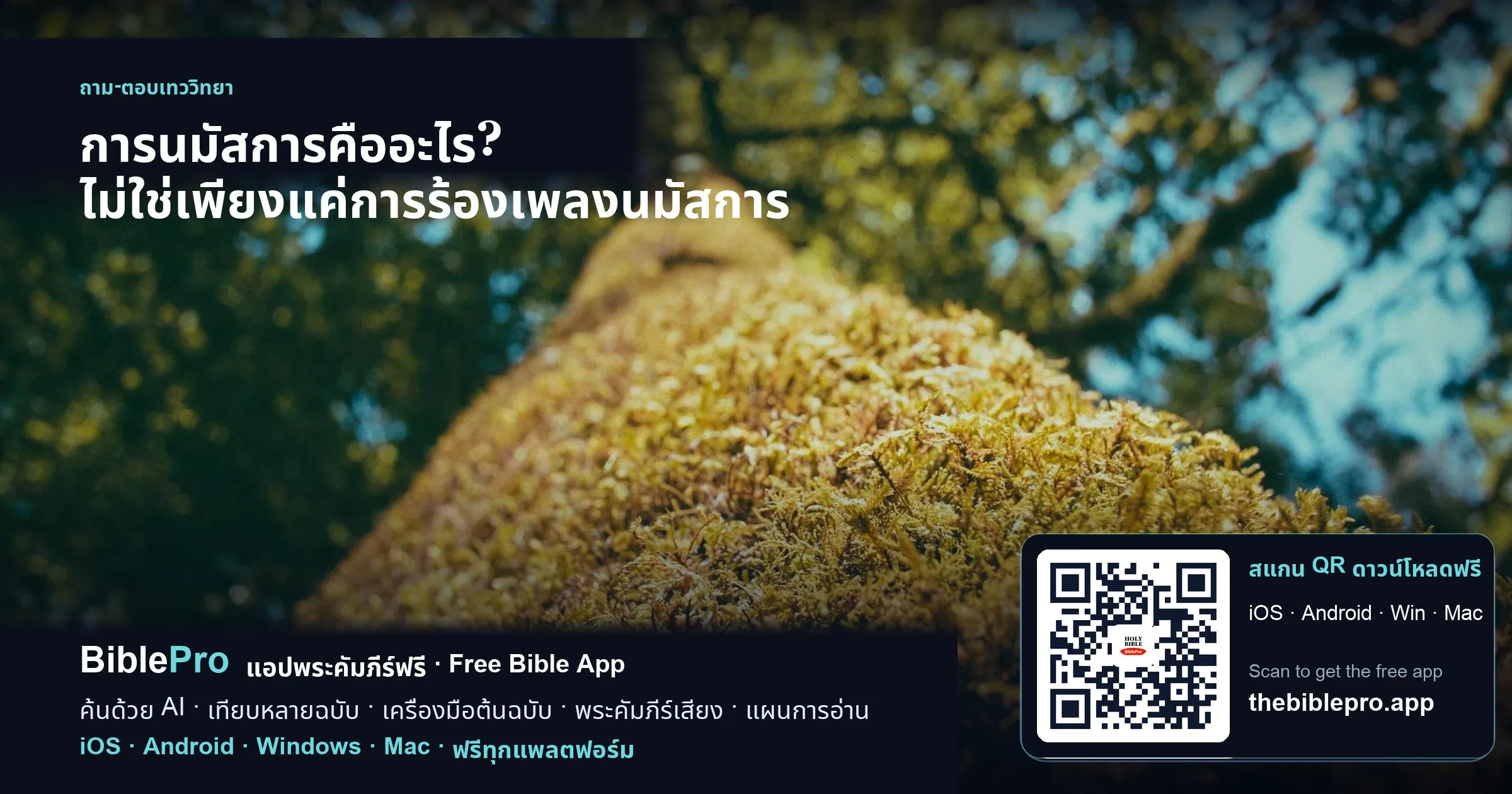 การนมัสการคืออะไร? ไม่ใช่เพียงแค่การร้องเพลงนมัสการ