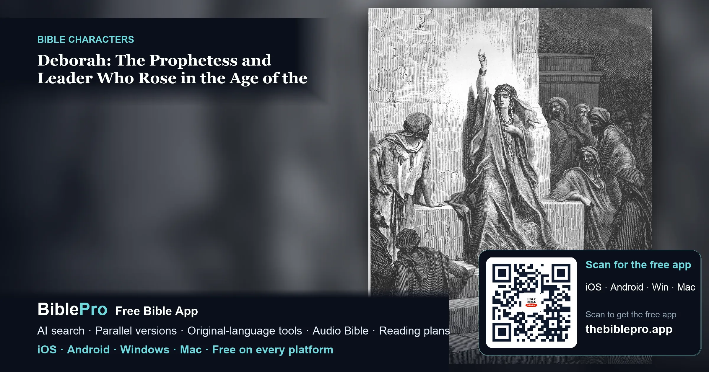 Deborah: The Prophetess and Leader Who Rose in the Age of the Judges