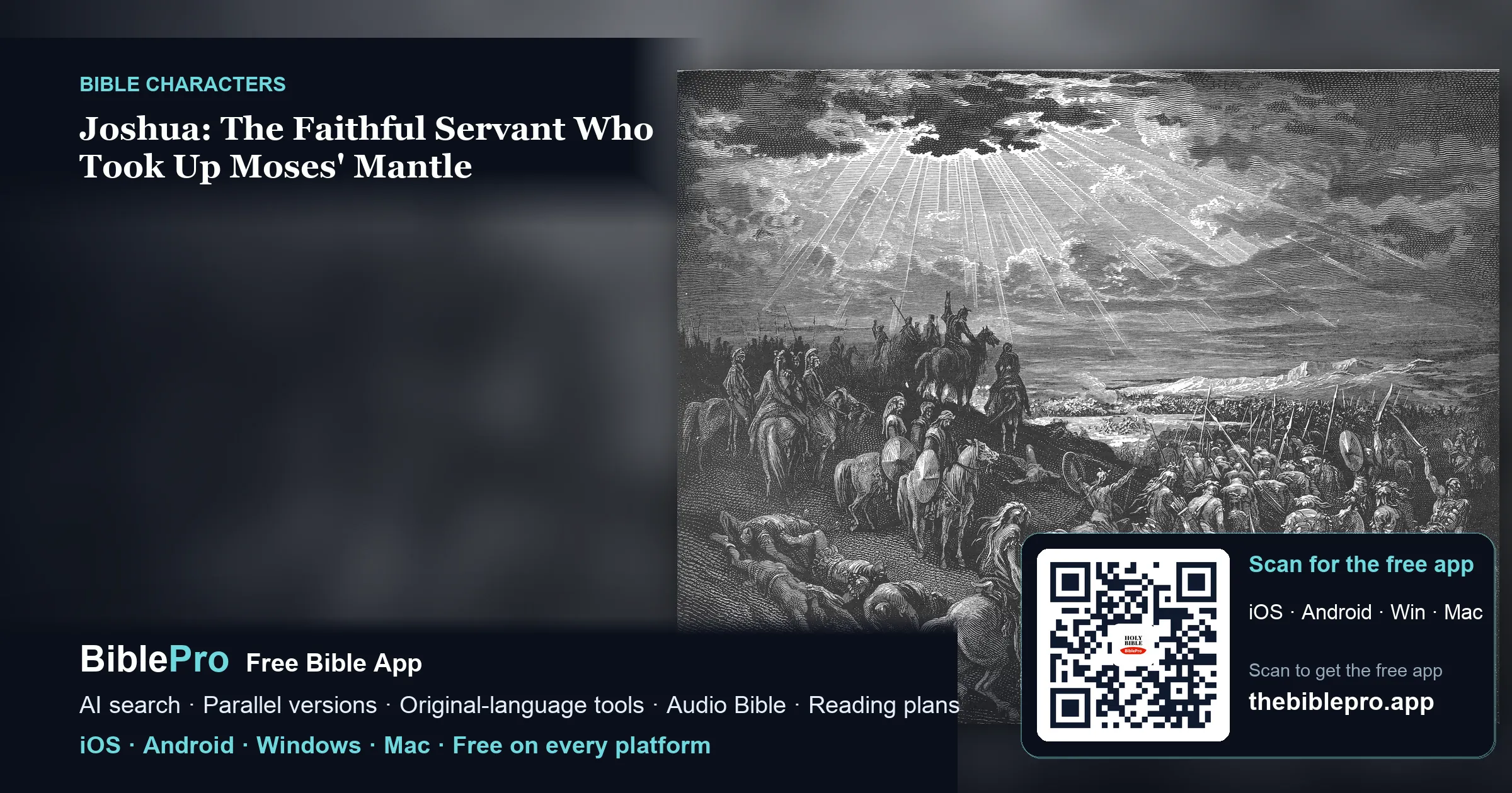 Joshua: The Faithful Servant Who Took Up Moses' Mantle