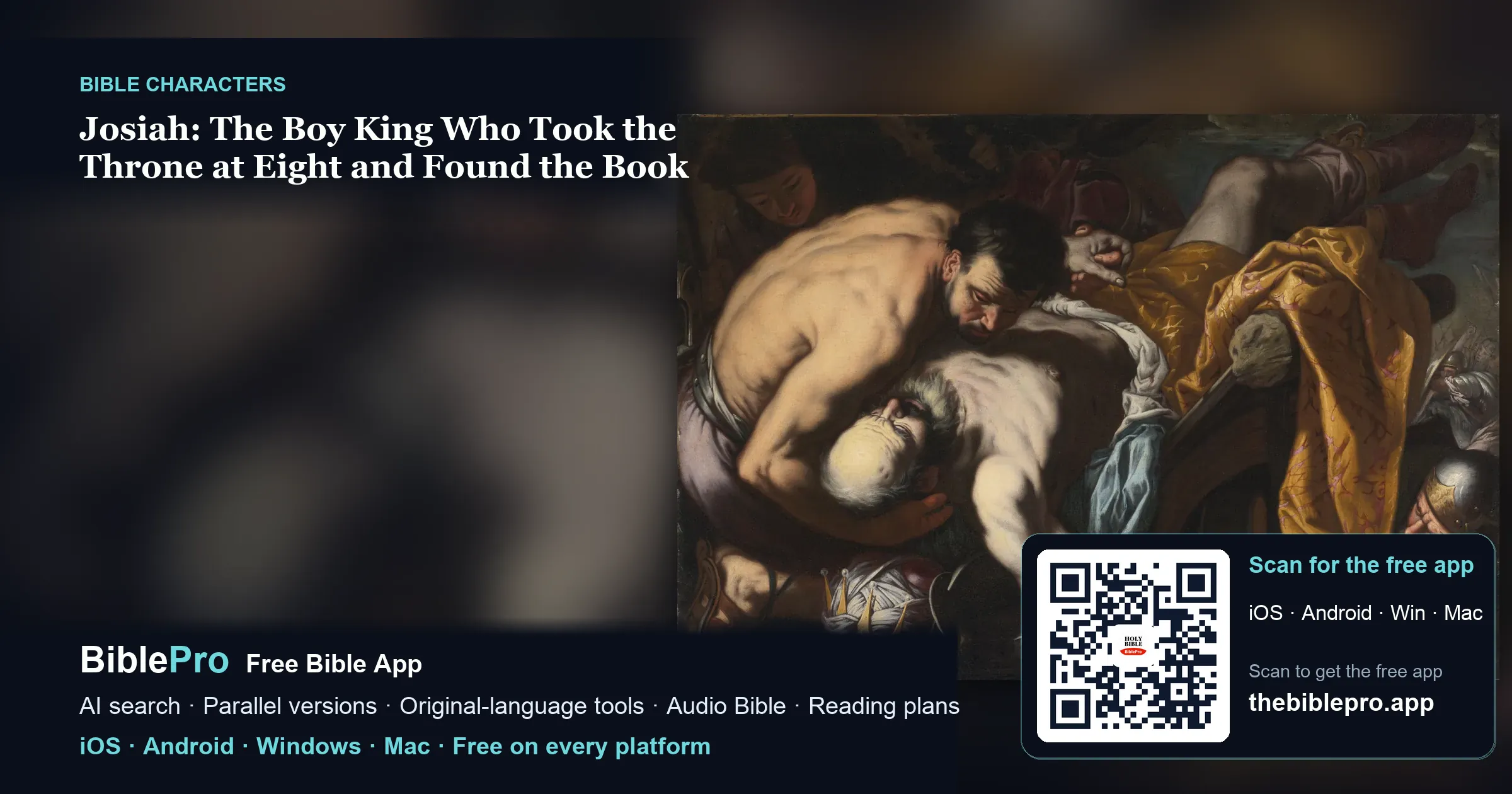 Josiah: The Boy King Who Took the Throne at Eight and Found the Book of the Law