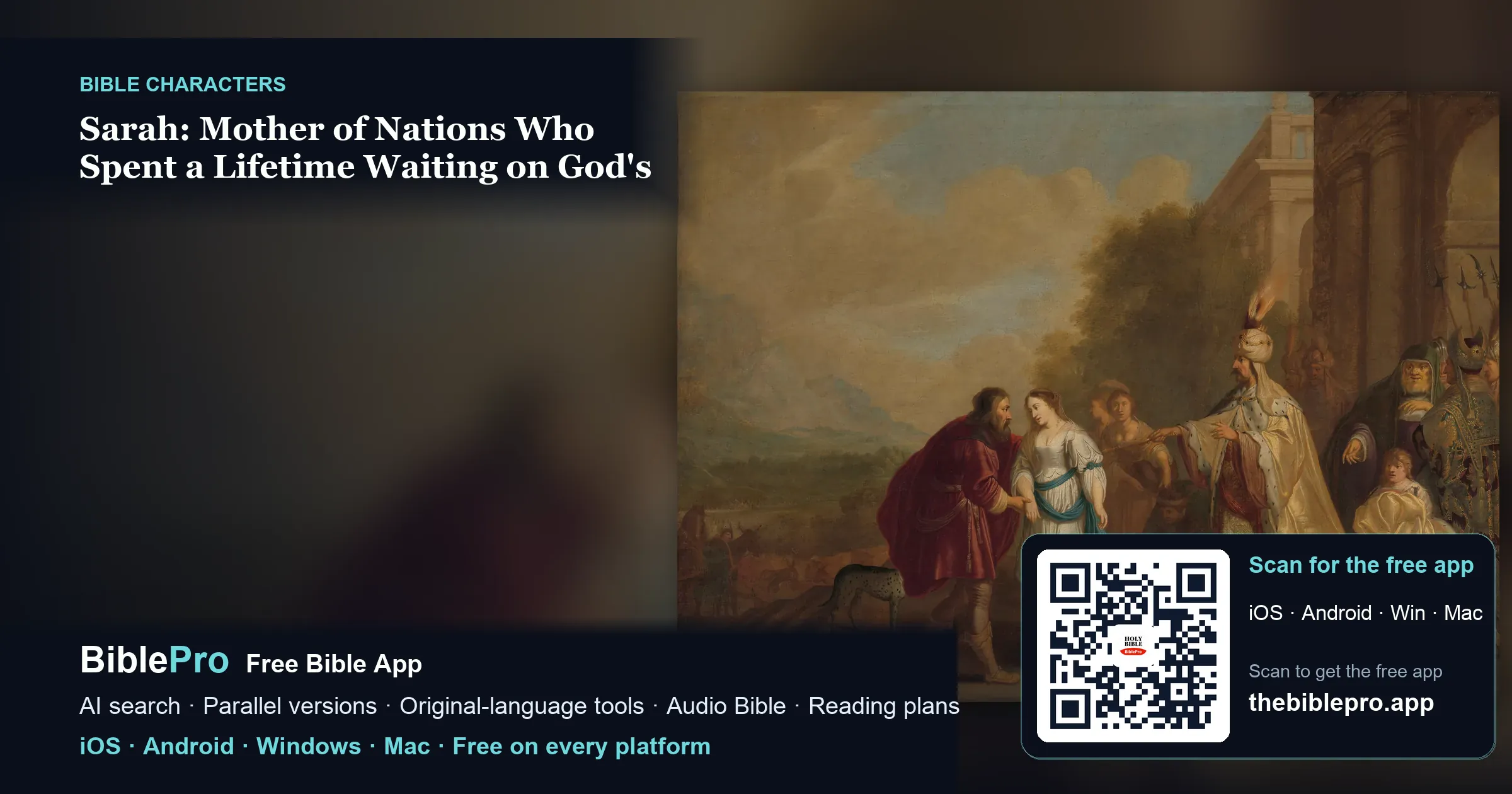 Sarah: Mother of Nations Who Spent a Lifetime Waiting on God's Promise